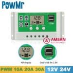 SCC PWM Lithium 10A 20A 30A Charger untuk Lithium dan Lead Acid