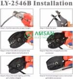 IWISS LY 2546B MC4 Connector Tang Crimping Tool MC4 MC3 AWG 10 12 14 - Gambar 2