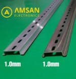 Rel MCB Alumunium Besi Dudukan MCB Rail C45 Steel 1.0mm - Gambar 3