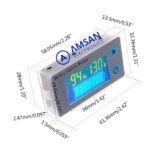 JS-C33 Universal Battery Indicator 100V Capacity Temperature Voltmeter - Gambar 3