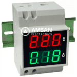 D52-2042 Din rail volt meter Ampere meter AC 100A D52 2042