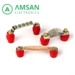 Dudukan Busbar Isolator Insulator Silinder SM-25-30-35-51-76 Merah - Gambar 2