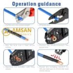 IWS IWISS 5100A Battery Lugs Crimping Tools Tang Crimping Skun Baterai - Gambar 5