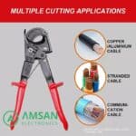 HS-520A 400mm Cable Cutter HS-325A Tang Potong Pemotong Kabel 240mm - Gambar 3