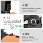 IWISS SN 2546B MC4 Crimping Tool with EDM Jaw - Gambar 3