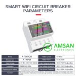 AT4PW 100A MCB WIFI Smart Breaker Timer Hz PF kWh Meter Din Rail - Gambar 3