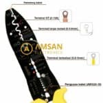 IWISS Tang Crimping MC4 Terminal OT 10A Multi-fungsi penguas pemotong - Gambar 2