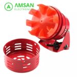 MS 190 220V Mini Alarm Sirene Sound Motor Siren Horn - Gambar 3