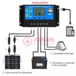 SCC PWM 10A 20A 30A 40A 50A 60A Solar Charger Controller - Gambar 4