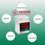 D52-2047 AC80V-300V built-in CT DIN rail Multi-fungtion Meter - Gambar 5