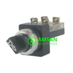 Selector Switch 2 3 posisi 25mm 30mm 4 kaki 1NO + 1NC TSS-25 TSS-30 - Gambar 2