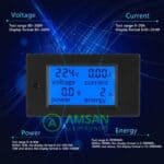 Peacefair PZEM-021 20A kWh meter digital volt ampere watt meter AC - Gambar 2