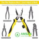 Tang Tukang Listrik Multifungsi 7in1 Pemotong Pengupas Kabel Crimping