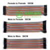 Kabel Dupont 30 CM Male to Male to Female to Female 30cm Arduino