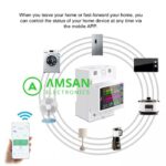 AT4PW 100A MCB WIFI Smart Breaker Timer Hz PF kWh Meter Din Rail - Gambar 5