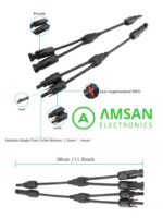 Y Branch MC4 Sambungan Kabel PV1-F PV Solar Panel Surya Cell 2Y 2in1 - Gambar 3