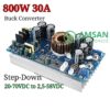 Step Down 800W 30A Buck Converter Power Supply Penurun Tegangan DC