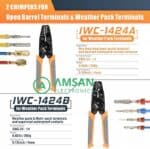 IWISS 1424A 1424B Open Barrel Terminal Wheather Crimping Delphi Metri - Gambar 4