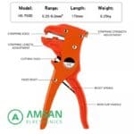 HS 700D Tang Kupas Pengupas Potong Kabel 0.25-6mm Wire Stripper Cutter - Gambar 4