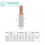 GTLC C45 Terminal Skun MCB High Current Kabel Lugs - Gambar 3
