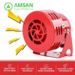 MS 190 220V Mini Alarm Sirene Sound Motor Siren Horn
