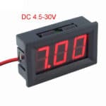 Volt meter Digital Mini DC 30V 0.56mm 2 kabel - Gambar 2