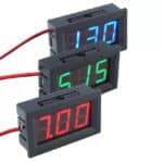 Volt meter Digital Mini DC 30V 0.56mm 2 kabel