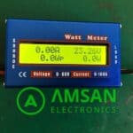 DC Wattmeter Voltmeter Ammeter 60V 100A body alumunium display hijau