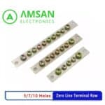 Busbar 2x20 5 7 10 lubang tebal 2mm lebar 20mm