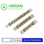 Busbar 2x20 5 7 10 lubang tebal 2mm lebar 20mm - Gambar 2