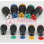 Pilot lamp LED AD16 22DS 22mm AC 220v / lampu indikator panel - Gambar 5
