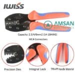 IWISS LY 2546B KIT SET Tang Crimping Pengupas Pemotong Kunci pas MC4 3 - Gambar 2