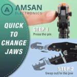 IWISS KIT 0535 Quick Change Crimping Tool Set Tang Skun Multifungsi - Gambar 3