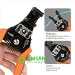 IWISS 0822 Wire Stripper Cutter Pemotong Pengupas Tang Potong Kabel - Gambar 4