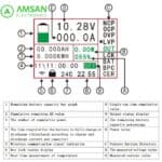 VAC8010F-500V Wireless Battery Volt Ampere Coulomb DC Watt Meter 500A - Gambar 3