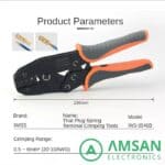 IWISS IWS-0546B Tang Crimping Otomotif AWG20-10 0.5-6mm Terminal Pegas - Gambar 3