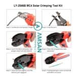 IWISS LY 2546B KIT SET Tang Crimping Pengupas Pemotong Kunci pas MC4 3 - Gambar 3