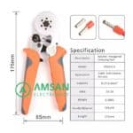 IWISS HSC8 6-6A Hexagonal Tang Crimping Skun Ferruless Terminal 6mm
