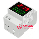 D52-2042 Din rail volt meter Ampere meter AC 100A D52 2042 - Gambar 2