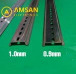 Rel MCB Alumunium Besi Dudukan MCB Rail C45 Steel 1.0mm - Gambar 4