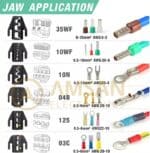 IWISS KIT 0535 Quick Change Crimping Tool Set Tang Skun Multifungsi - Gambar 2