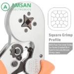 IWISS HSC8 6-4A Tang Crimping Plier Skun Ferruless 0.25mm 6mm - Gambar 2