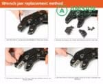 IWISS SN LXA Dupont Tang Crimping Tool Pliers Replaceable Dies - Gambar 4