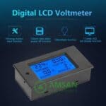Peacefair PZEM-021 20A kWh meter digital volt ampere watt meter AC - Gambar 5