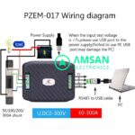 Peacefair PZEM-017 50A 100A 200A 300A DC 300V Watt Meter Modbus Kabel USB RS485 Interface - Gambar 2
