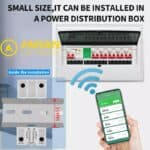 PZIOT E01 AC Din Rail Multifunction Meter 100A Wifi Bluetooth PZEM - Gambar 5