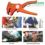 HS 700D Tang Kupas Pengupas Potong Kabel 0.25-6mm Wire Stripper Cutter - Gambar 5