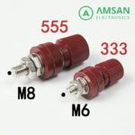 Binding Post Terminal Power Supply Inverter Connector  M8 M6 JS-555 333 - Gambar 2