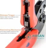 IWISS LY 2546B MC4 Connector Tang Crimping Tool MC4 MC3 AWG 10 12 14 - Gambar 4
