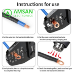 Skun OT Tembaga Murni Cable Lug - Gambar 4